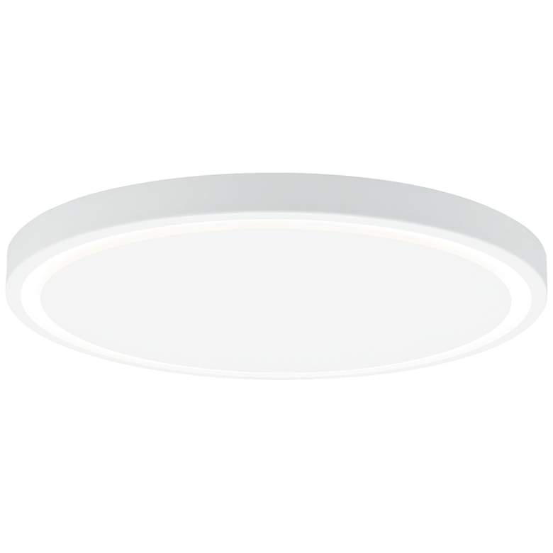 Image 1 Tech Lighting Crest 17 inch Wide White LED Ceiling Light