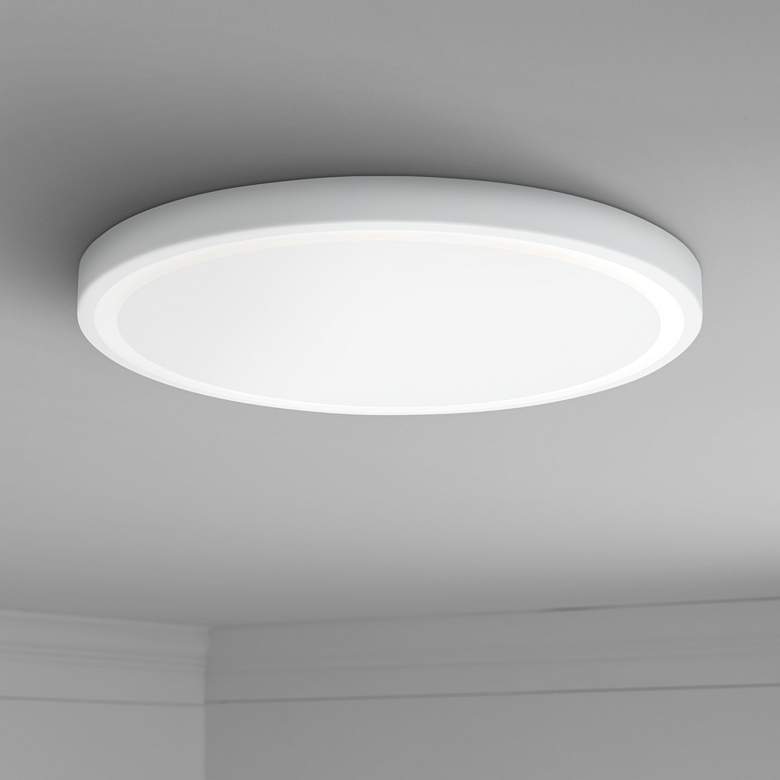 Image 1 Tech Lighting Crest 20 inch Wide White LED Ceiling Light
