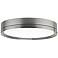 Tech Lighting Finch 12" Round Nickel LED Ceiling Light