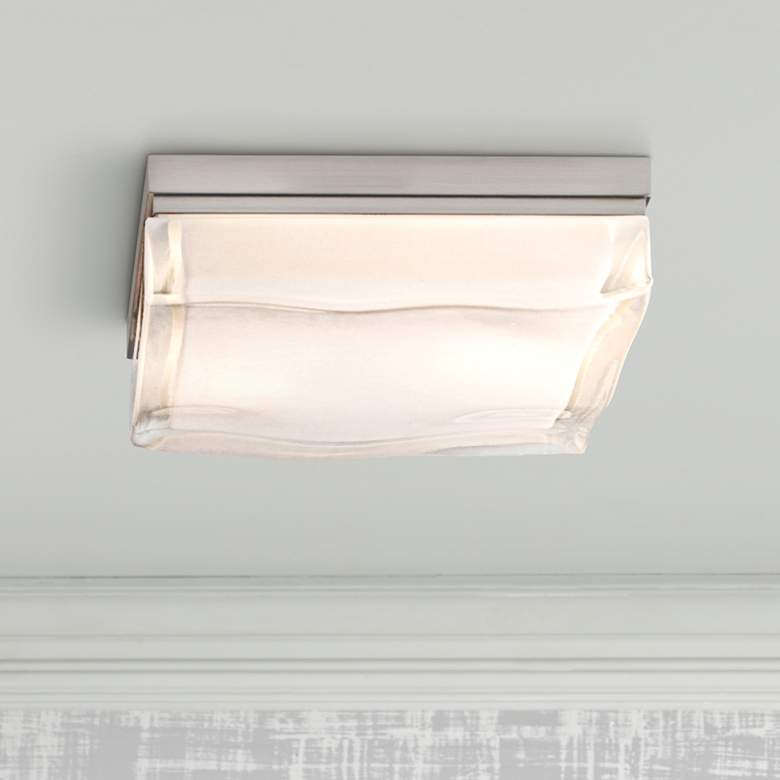 Image 1 Tech Lighting Fluid 5 1/4"W Satin Nickel Ceiling Light