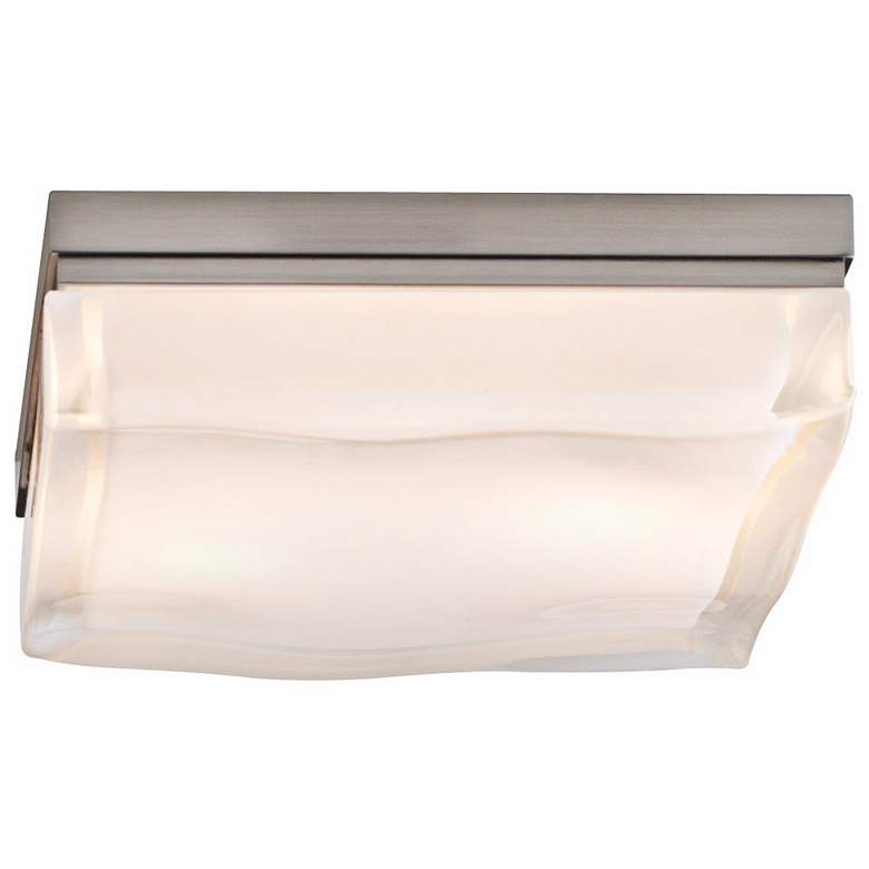 Image 1 Tech Lighting Fluid LED 9" Square Nickel Ceiling Light
