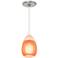 Tech Lighting FreeJack Ava Orange Glass Mini-Pendant