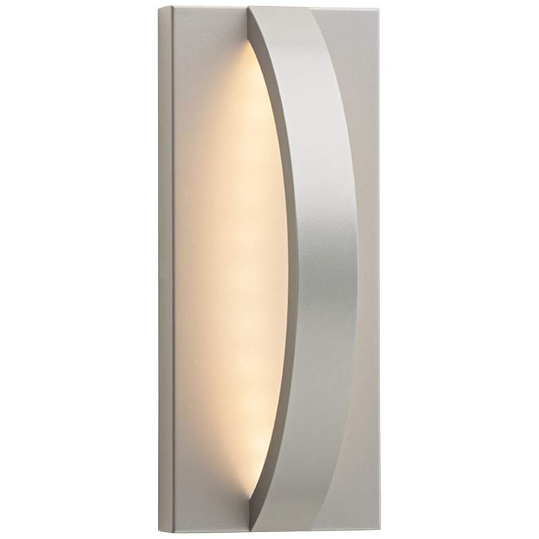 Image 1 Tech Lighting Hunter 10 1/2 inchH Silver LED Outdoor Wall Light