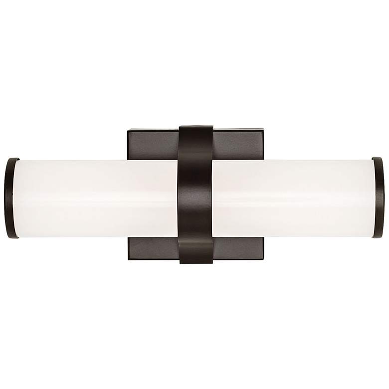 Image 1 Tech Lighting Lynk 12" Wide Bronze LED Bath Light