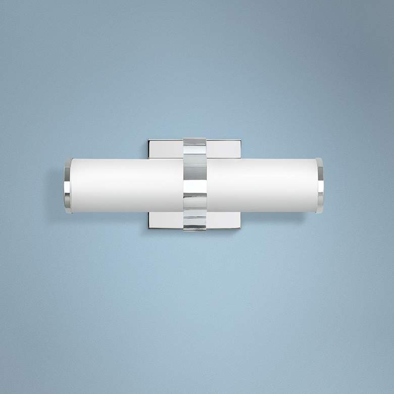 Image 1 Tech Lighting Lynk 12" Wide Polished Chrome LED Bath Light