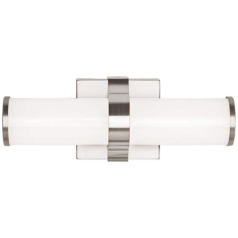 Image 1 Tech Lighting Lynk 12" Wide Satin Nickel LED Bath Light
