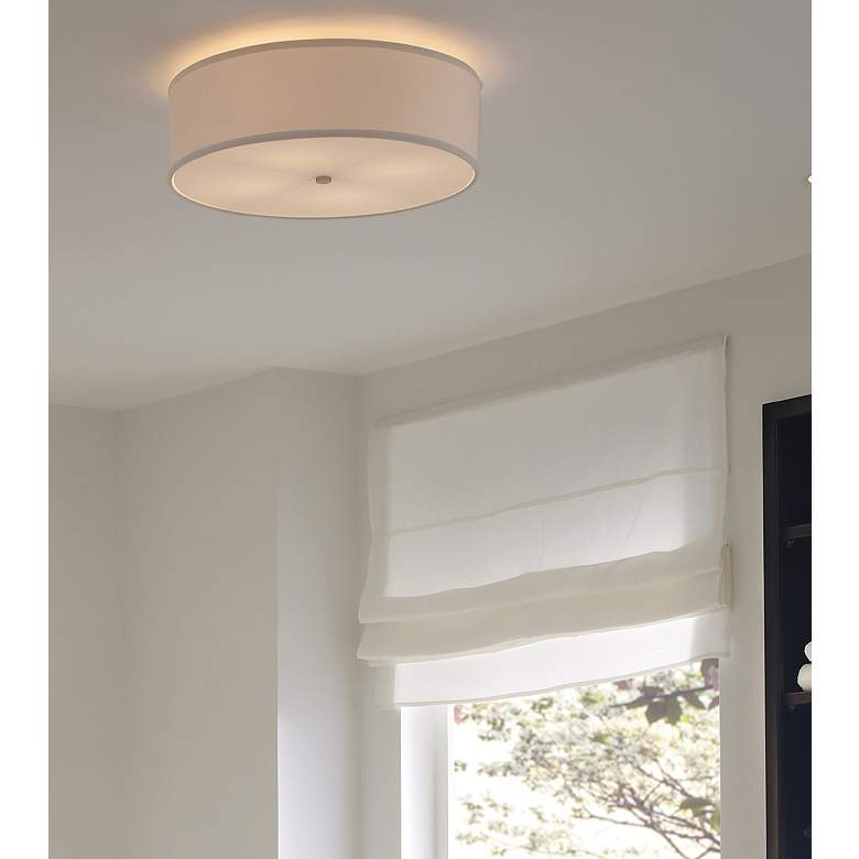 Tech Lighting Mulberry 20&quot; Wide White Drum Ceiling Light more views