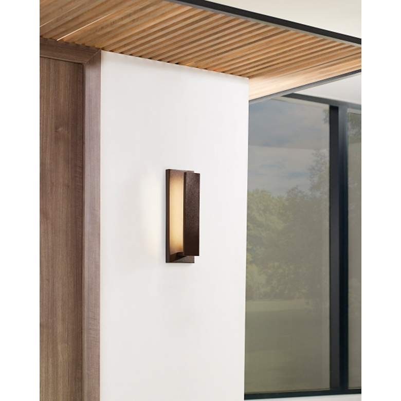 Image 6 Tech Lighting Nate 17 inch High Bronze LED Outdoor Wall Light more views