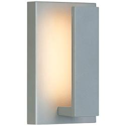 Tech Lighting Nate 9&quot; High Silver LED Outdoor Wall Light