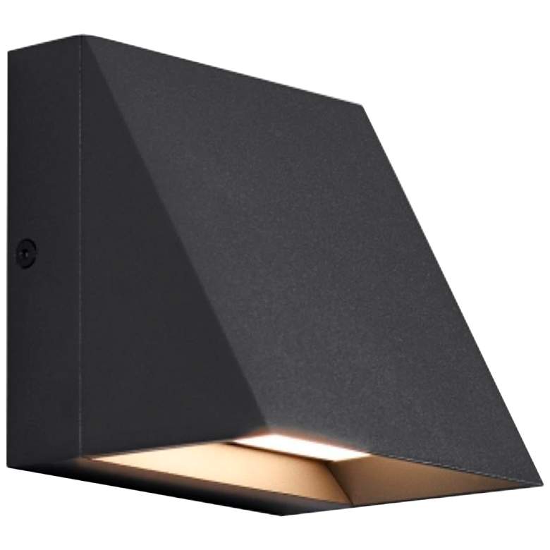 Image 2 Tech Lighting Pitch 5" High Black LED Outdoor Wall Light