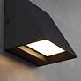 Tech Lighting Pitch 5" High Black LED Outdoor Wall Light