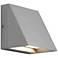 Tech Lighting Pitch 5"H Silver 3000K LED Outdoor Wall Light