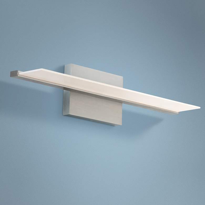 Image 1 Tech Lighting Span 24" Wide Satin Nickel LED Bath Light