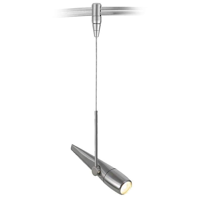 Image 1 Tech Lighting Stealth Satin Nickel LED Monorail Track Head