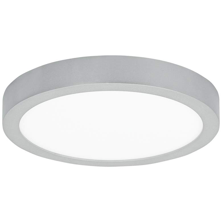 Image 1 Tech Lighting Tenur Round 11 3/4"W Silver LED Ceiling Light