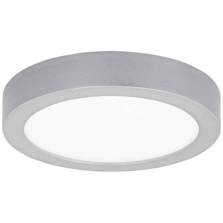 Image 1 Tech Lighting Tenur Round 9 1/2 inchW Silver LED Ceiling Light