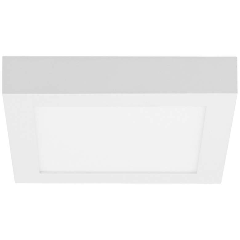 Image 1 Tech Lighting Tenur Square 8 3/4 inchW White LED Ceiling Light