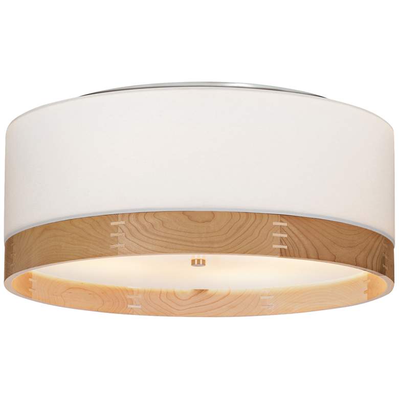 Image 1 Tech Lighting Topo 20"W Maple-Band Nickel Ceiling Light