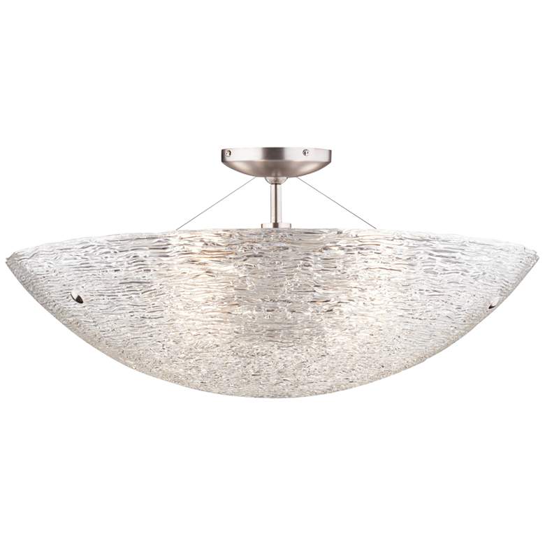 Image 1 Tech Lighting Trace 23 1/2 inch Wide Pipe Glass Ceiling Light