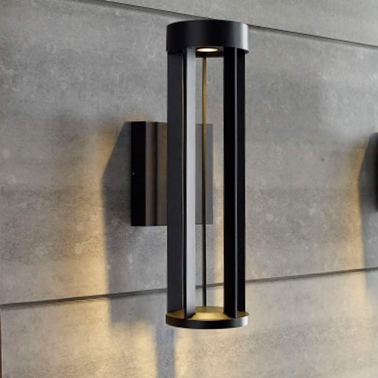 Image 1 Tech Lighting Turbo 18"H Black 4000K LED Outdoor Wall Light