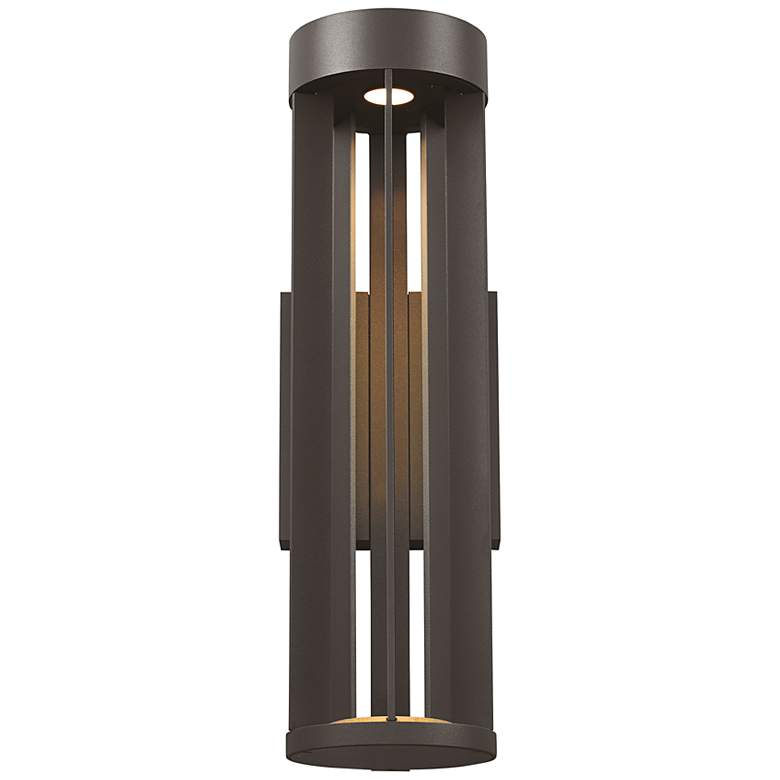 Image 2 Tech Lighting Turbo 18 inchH Bronze 3000K LED Outdoor Wall Light