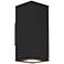 Tech Lighting Vex 12"H Black Up Down LED Outdoor Wall Light