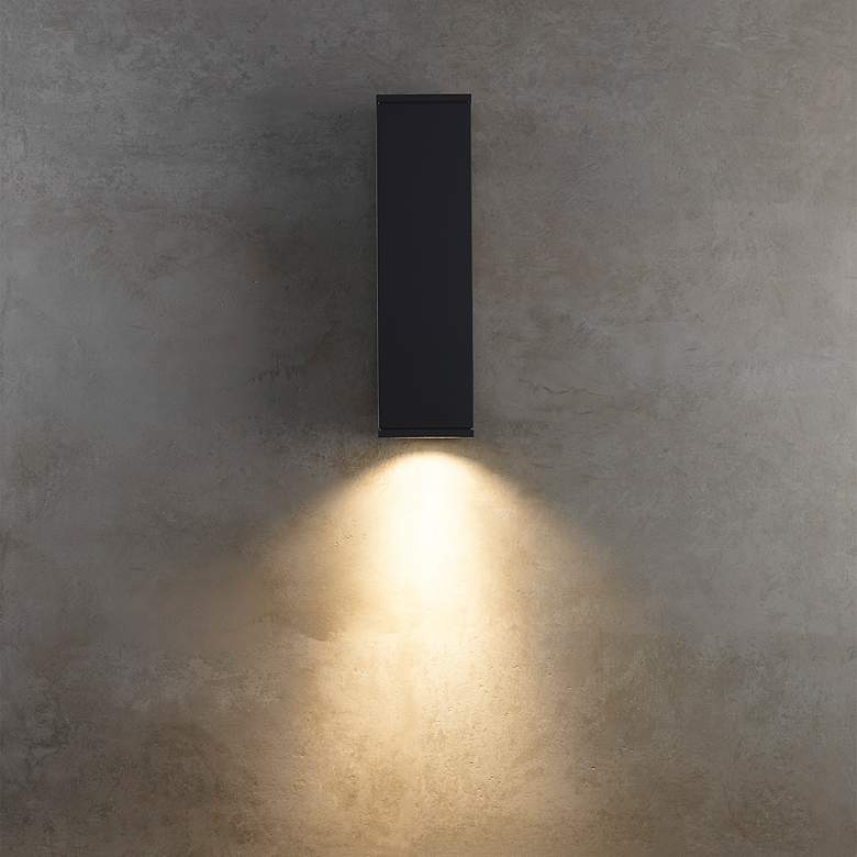 Image 5 Tech Lighting Vex 12 inchH Black Up Down LED Outdoor Wall Light more views