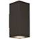 Tech Lighting Vex 12"H Bronze Up Down LED Outdoor Wall Light