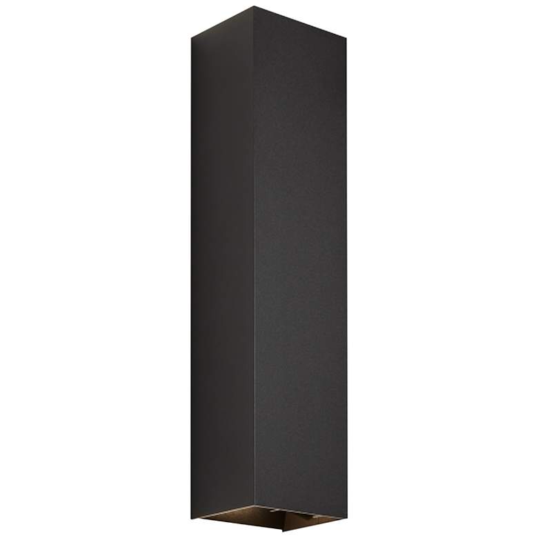 Image 1 Tech Lighting Vex 20"H Black Up Down LED Outdoor Wall Light