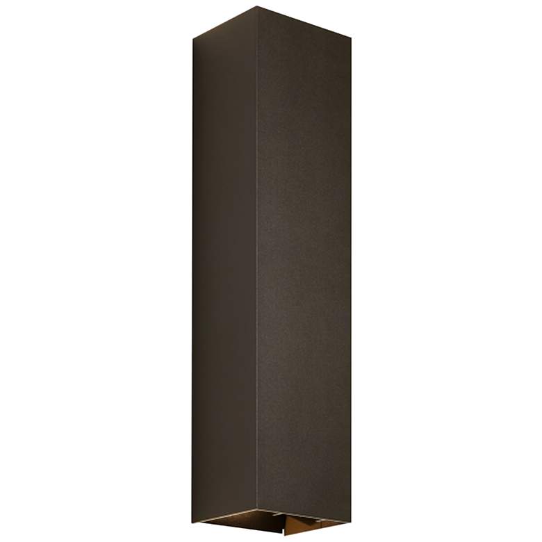 Image 1 Tech Lighting Vex 20"H Bronze Up Down LED Outdoor Wall Light
