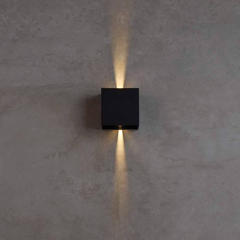 Image 6 Tech Lighting Vex 4 1/2" Bronze 3000K Modern LED Outdoor Wall Light more views