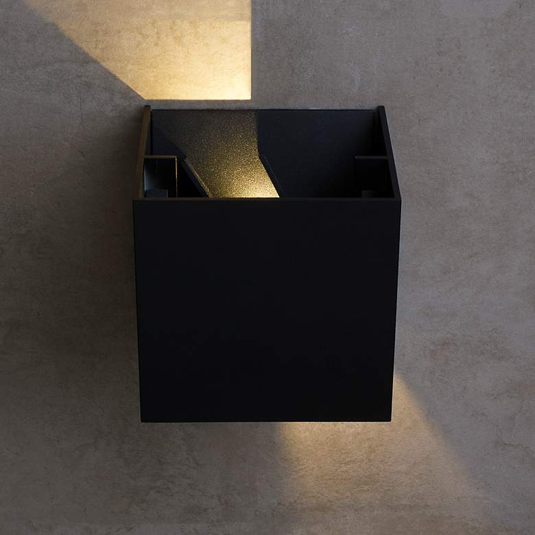 Image 5 Tech Lighting Vex 4 1/2" High Black 2700K LED Outdoor Wall Light more views