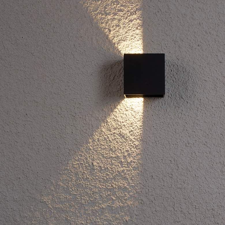 Image 6 Tech Lighting Vex 4 1/2"H Black 3000K LED Outdoor Wall Light more views