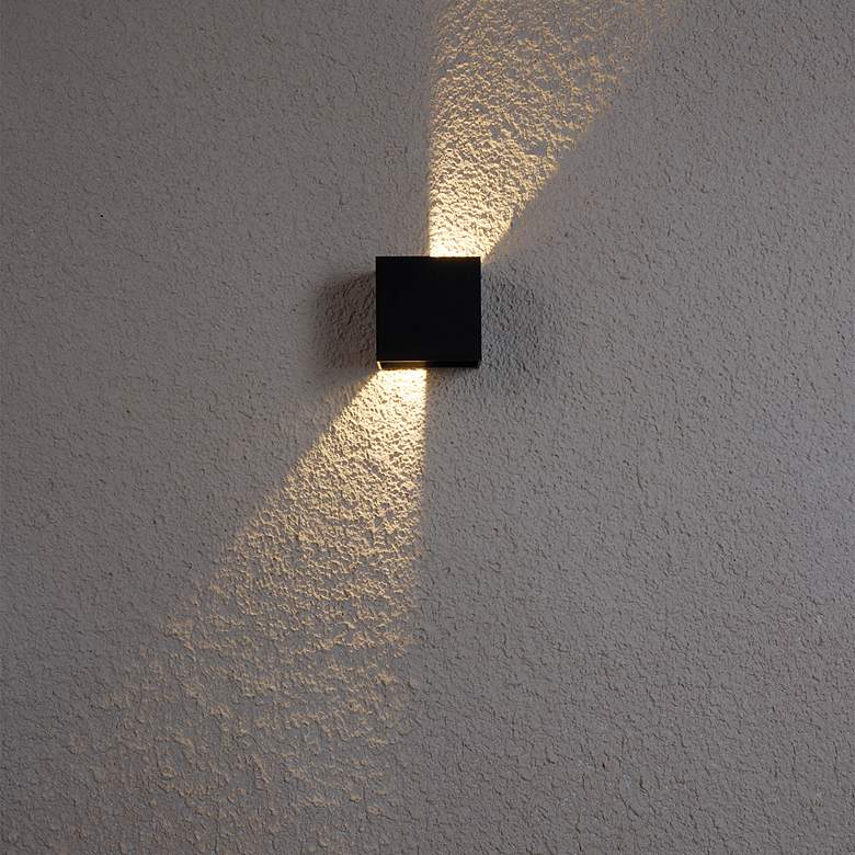 Image 7 Tech Lighting Vex 4 1/2"H Black 3000K LED Outdoor Wall Light more views