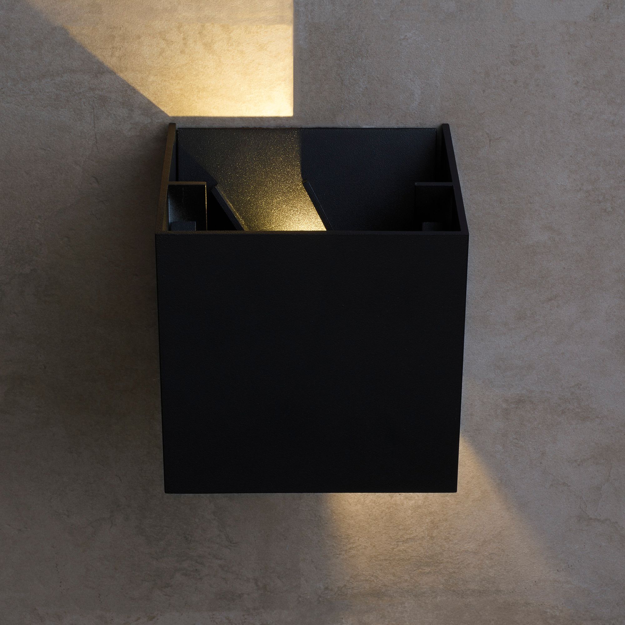 Tech Lighting Vex 4 1/2"H Black 3000K LED Outdoor Wall Light