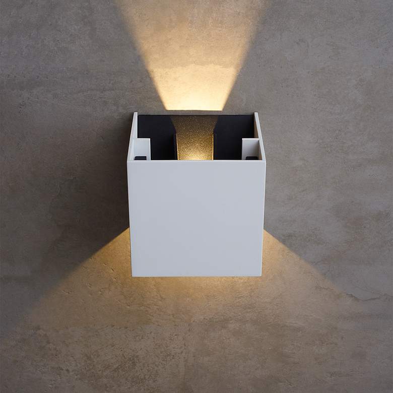 Image 7 Tech Lighting Vex 4 1/2"H White 2700K LED Outdoor Wall Light more views