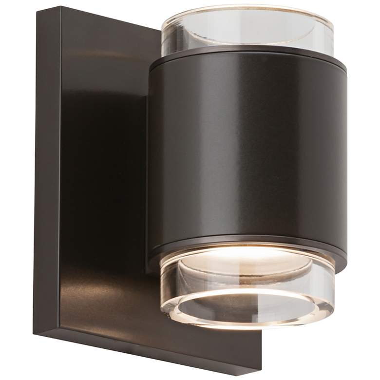 Image 1 Tech Lighting Voto 5 inch Tall Bronze LED Wall Sconce