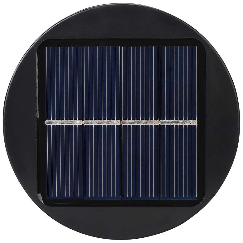 Image 3 Techko Goshi 12 1/4"H Black LED Solar Powered Path Lights Set of 2 more views