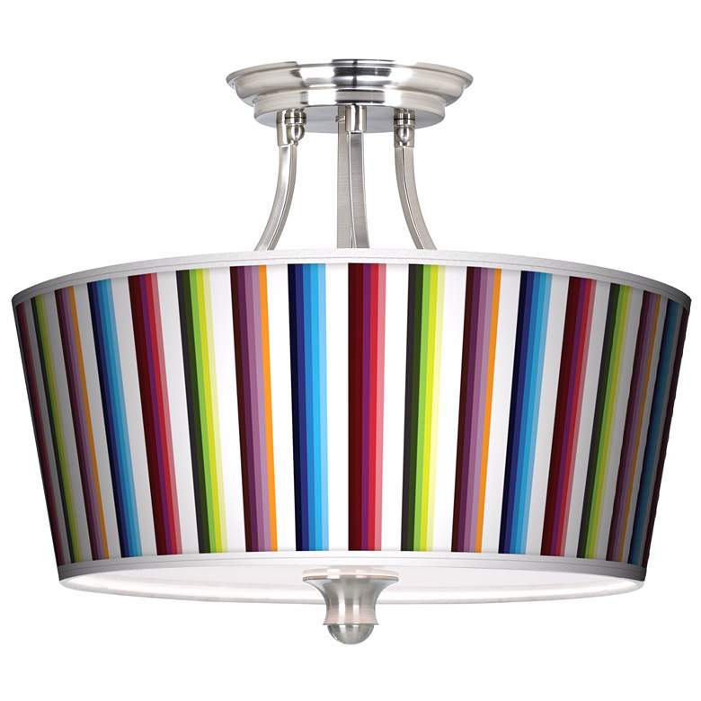 Image 1 Technocolors Tapered Drum Giclee Ceiling Light