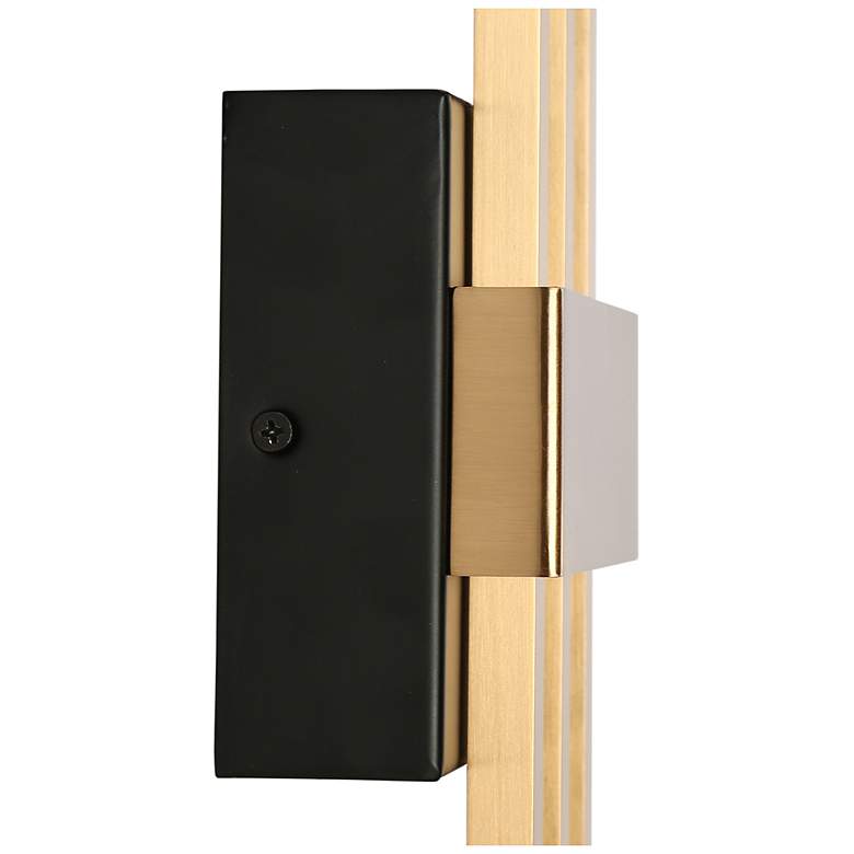Image 5 Tecrdial 3-Light Gold Black LED Wall Sconces more views