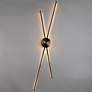 1_Tecrdial 4-Light Black Gold LED Wall Sconces