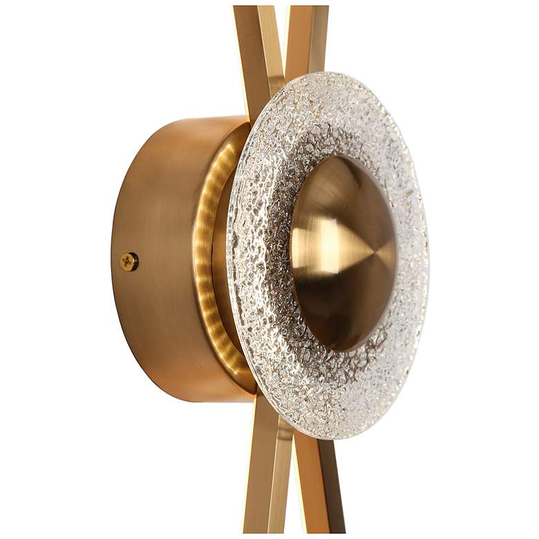 Image 4 Tecrdial 4-Light Gold LED Wall Sconces more views