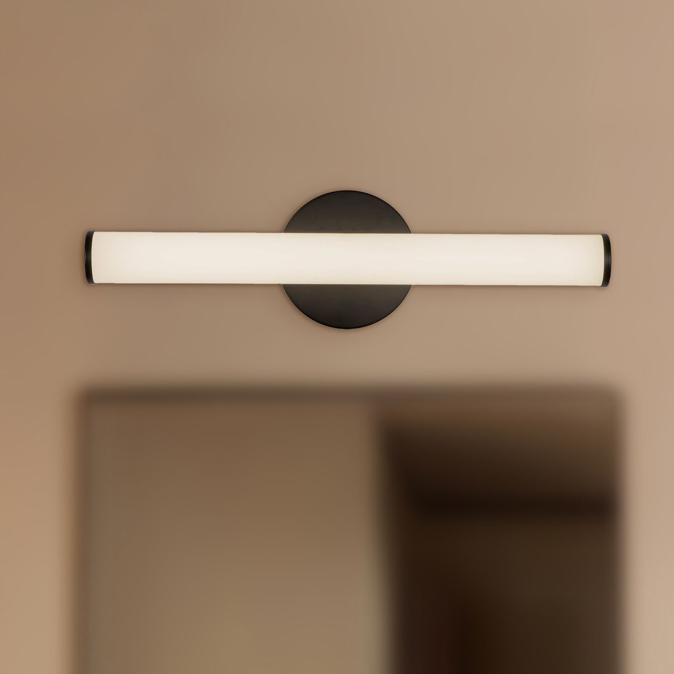 Tectra 18-in Black dimmable LED Wall/Vanity Light