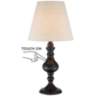Ted Dark Bronze 18 1/2" High Touch On-Off Accent Table Lamp