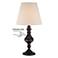 Ted Dark Bronze Touch Accent Table Lamp with 6W LED Bulb