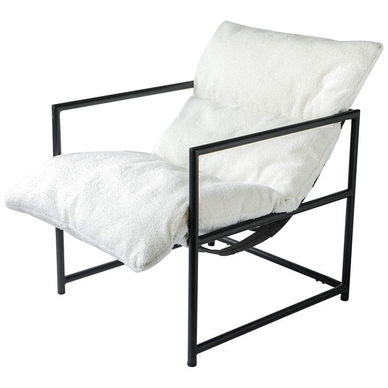 Image 1 Teddy 24.4 inch Black &amp; Cream Sling Chair