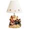 Teddy Bear Treasure Island Hand Painted Child's Table Lamp