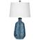 Tee 27" Modern Styled Blue Table Lamp
