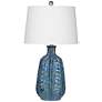 1_Tee Blue Glaze Ceramic Table Lamp