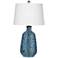 Tee Blue Glaze Ceramic Table Lamp